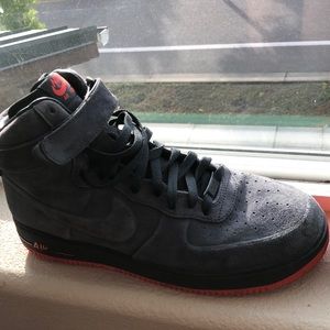 Nike AirForce1 High VT PRM Suede Anthracite Orange